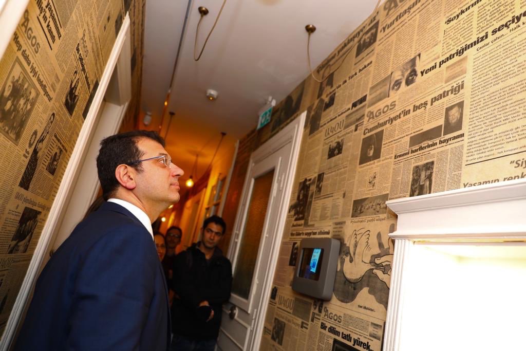 Ekrem İmamoğlu '23,5  Hrant Dink Hafıza Mekanı'nı ziyaret etti